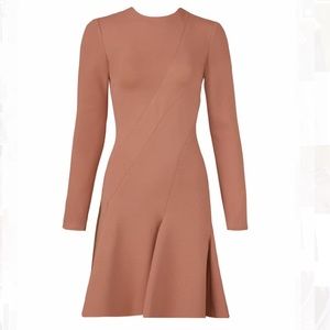 Carven mini compression dress bois de roses t36